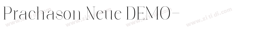 Prachason Neue DEMO字体转换